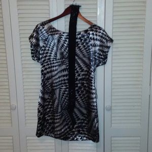 Black and White dress with belt